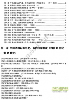 【真题附赠/无需下单】自考《00223中国法制史》大纲必考知识点提纲【据王立民/北大2008版】