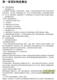 【购真题附赠/无需下单】自考《05372国际物流导论》内部串讲笔记【据王德章/高教2006版】