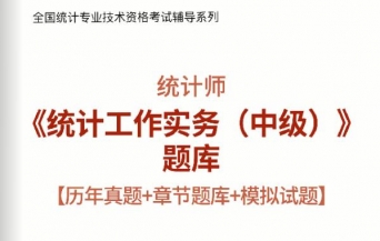 2024年统计师《统计工作实务(中级)》学习题库【历年真题/章节题库/模拟试题】【支持电脑/手机平板/网页等多平台使用】【送视频课程】