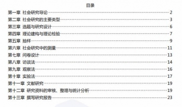 【真题附赠/无需下单】【密训资料】自考《03350社会研究方法》【19年4月版】