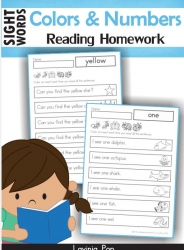 少儿英语系列：自然拼读  Sight Words -Reading homework- Cols and Nums
