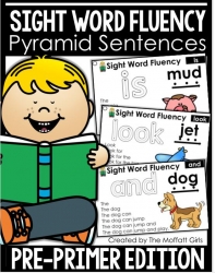 少儿英语系列：高频词金字塔句子Pyramid Sentences Pre-primer Sight Words