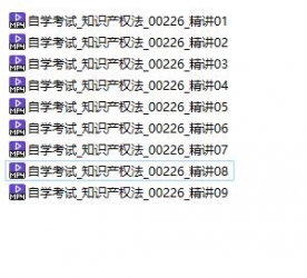 【购真题附赠/无需下单】自考《00226知识产权法》【助学课程】【据吴汉东、北大2018版】