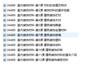【真题附赠/无需下单】四川自考《04489室内装饰材料》【助学课程】【据许丙权、中国建材工业2006版】