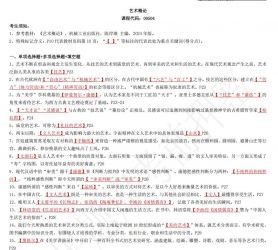自考《00504艺术概论》考前密押资料【适用教材：陈岸瑛、机械工业2024版】【2025年4月考期】